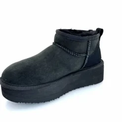 Montagne|Fourrées<sweet heritage Bottines Fourrées Patineuse Daim Noir