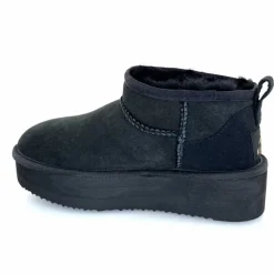 Montagne|Fourrées<sweet heritage Bottines Fourrées Patineuse Daim Noir