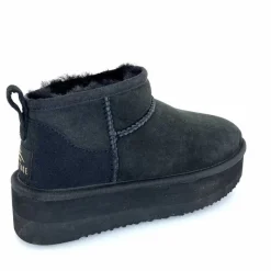 Montagne|Fourrées<sweet heritage Bottines Fourrées Patineuse Daim Noir