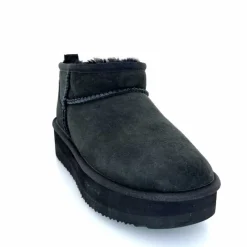 Montagne|Fourrées<sweet heritage Bottines Fourrées Patineuse Daim Noir