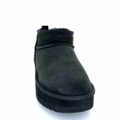 Montagne|Fourrées<sweet heritage Bottines Fourrées Patineuse Daim Noir