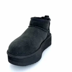 Montagne|Fourrées<sweet heritage Bottines Fourrées Patineuse Daim Noir