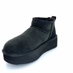 Montagne|Fourrées<sweet heritage Bottines Fourrées Patineuse Daim Noir