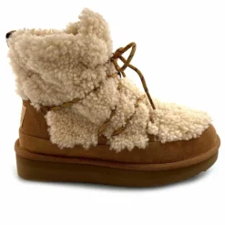 Montagne|Fourrure<sweet heritage Bottines Fourrées Praz Daim Fourrure Camel