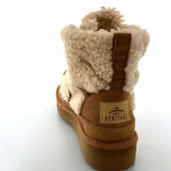 Montagne|Fourrure<sweet heritage Bottines Fourrées Praz Daim Fourrure Camel
