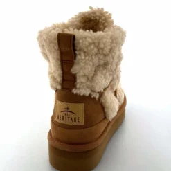 Montagne|Fourrure<sweet heritage Bottines Fourrées Praz Daim Fourrure Camel