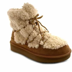 Montagne|Fourrure<sweet heritage Bottines Fourrées Praz Daim Fourrure Camel