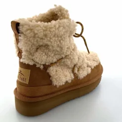 Montagne|Fourrure<sweet heritage Bottines Fourrées Praz Daim Fourrure Camel