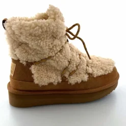 Montagne|Fourrure<sweet heritage Bottines Fourrées Praz Daim Fourrure Camel