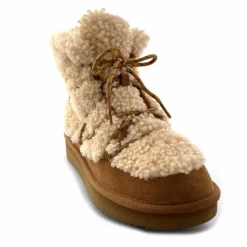 Montagne|Fourrure<sweet heritage Bottines Fourrées Praz Daim Fourrure Camel