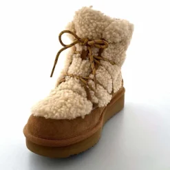 Montagne|Fourrure<sweet heritage Bottines Fourrées Praz Daim Fourrure Camel