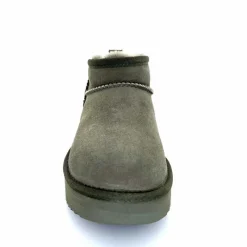 Montagne|Fourrure<sweet heritage Bottines Fourrées Patineuse Daim Vert