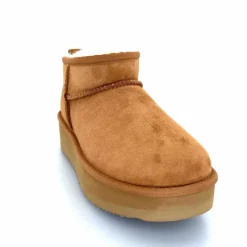 Montagne|Fourrure<sweet heritage Bottines Fourrées Patineuse Daim Camel