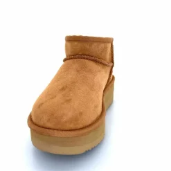Montagne|Fourrure<sweet heritage Bottines Fourrées Patineuse Daim Camel