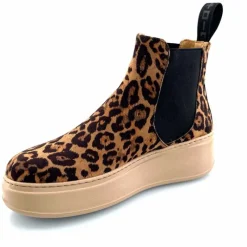 Bijoux|Bottines<GioPiu Bottines Gio+ Piada 04 E Textile Léopard Bijoux Marron