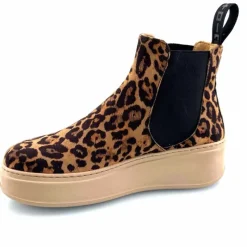 Bijoux|Bottines<GioPiu Bottines Gio+ Piada 04 E Textile Léopard Bijoux Marron