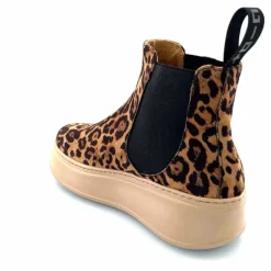 Bijoux|Bottines<GioPiu Bottines Gio+ Piada 04 E Textile Léopard Bijoux Marron