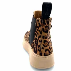 Bijoux|Bottines<GioPiu Bottines Gio+ Piada 04 E Textile Léopard Bijoux Marron