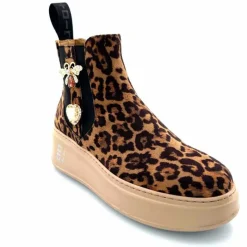 Bijoux|Bottines<GioPiu Bottines Gio+ Piada 04 E Textile Léopard Bijoux Marron