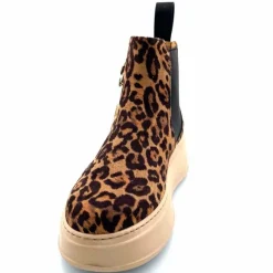 Bijoux|Bottines<GioPiu Bottines Gio+ Piada 04 E Textile Léopard Bijoux Marron