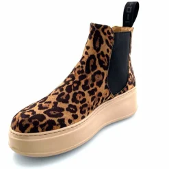 Bijoux|Bottines<GioPiu Bottines Gio+ Piada 04 E Textile Léopard Bijoux Marron