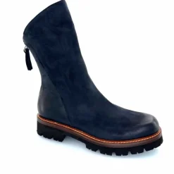 Rock|Basic<Ivoire0156 Bottines Ivoire 3270 Carrie Cuir Wash Marine Noir
