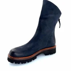 Rock|Basic<Ivoire0156 Bottines Ivoire 3270 Carrie Cuir Wash Marine Noir