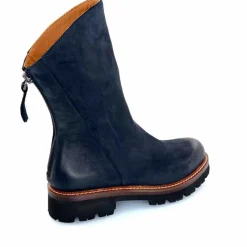 Rock|Basic<Ivoire0156 Bottines Ivoire 3270 Carrie Cuir Wash Marine Noir