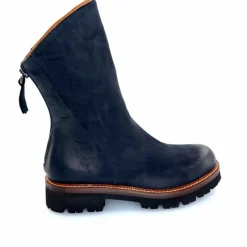 Rock|Basic<Ivoire0156 Bottines Ivoire 3270 Carrie Cuir Wash Marine Noir