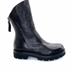 Rock|Basic<Ivoire0156 Bottines Ivoire 3270 Carrie Cuir Noir