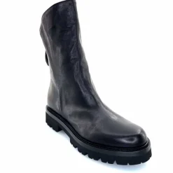 Rock|Basic<Ivoire0156 Bottines Ivoire 3270 Carrie Cuir Noir