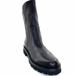 Rock|Basic<Ivoire0156 Bottines Ivoire 3270 Carrie Cuir Noir