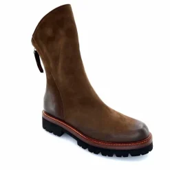 Rock|Basic<Ivoire0156 Bottines Ivoire 3270 Carrie Cuir Wash Marron