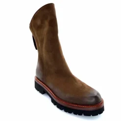 Rock|Basic<Ivoire0156 Bottines Ivoire 3270 Carrie Cuir Wash Marron