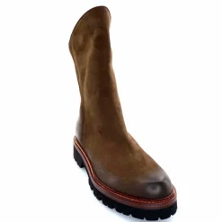 Rock|Basic<Ivoire0156 Bottines Ivoire 3270 Carrie Cuir Wash Marron