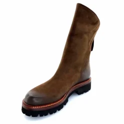 Rock|Basic<Ivoire0156 Bottines Ivoire 3270 Carrie Cuir Wash Marron