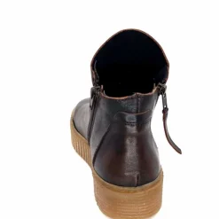 Compensées & Plateformes|Bottines<follia dolce Bottines Ivoire 411 Cuir Foncé Marron