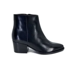 Elégant|Basic<Ivoire0104a Bottines Ivoire 46105 Cuir Noir