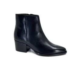 Elégant|Basic<Ivoire0104a Bottines Ivoire 46105 Cuir Noir