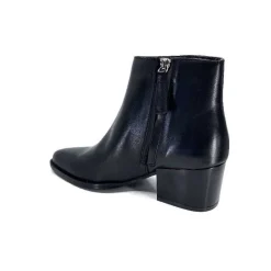Elégant|Basic<Ivoire0104a Bottines Ivoire 46105 Cuir Noir