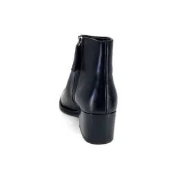 Elégant|Basic<Ivoire0104a Bottines Ivoire 46105 Cuir Noir