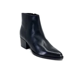Elégant|Basic<Ivoire0104a Bottines Ivoire 46105 Cuir Noir