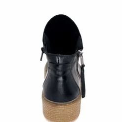 Compensées & Plateformes|Bottines<follia dolce Bottines Ivoire 411 Cuir Noir