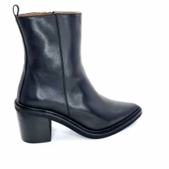Basic|Bottines<belang Bottines Ivoire 303 Cuir Noir