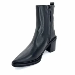 Basic|Bottines<belang Bottines Ivoire 303 Cuir Noir
