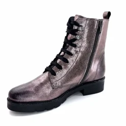 Bottines<We Do Bottines Ivoire 77707 Cuir Plomb Acier