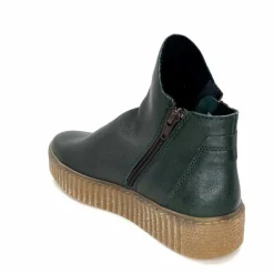 Compensées & Plateformes|Bottines<follia dolce Bottines Ivoire 411 Cuir Vert
