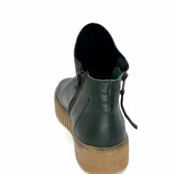 Compensées & Plateformes|Bottines<follia dolce Bottines Ivoire 411 Cuir Vert