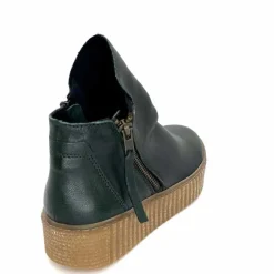 Compensées & Plateformes|Bottines<follia dolce Bottines Ivoire 411 Cuir Vert