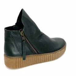 Compensées & Plateformes|Bottines<follia dolce Bottines Ivoire 411 Cuir Vert